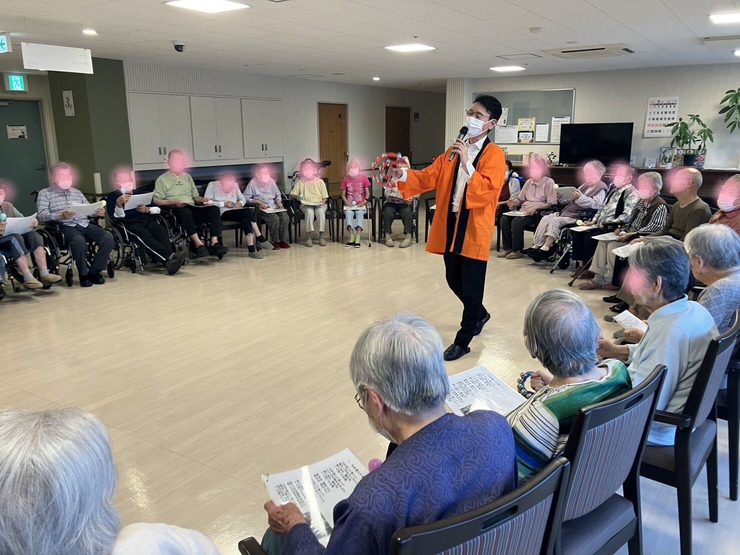 訪問レクでケアホームほくとⅡさんへ